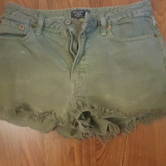 Abercrombie & Fitch Annie High Rise Shorts 28/6 - Picture 1 of 3